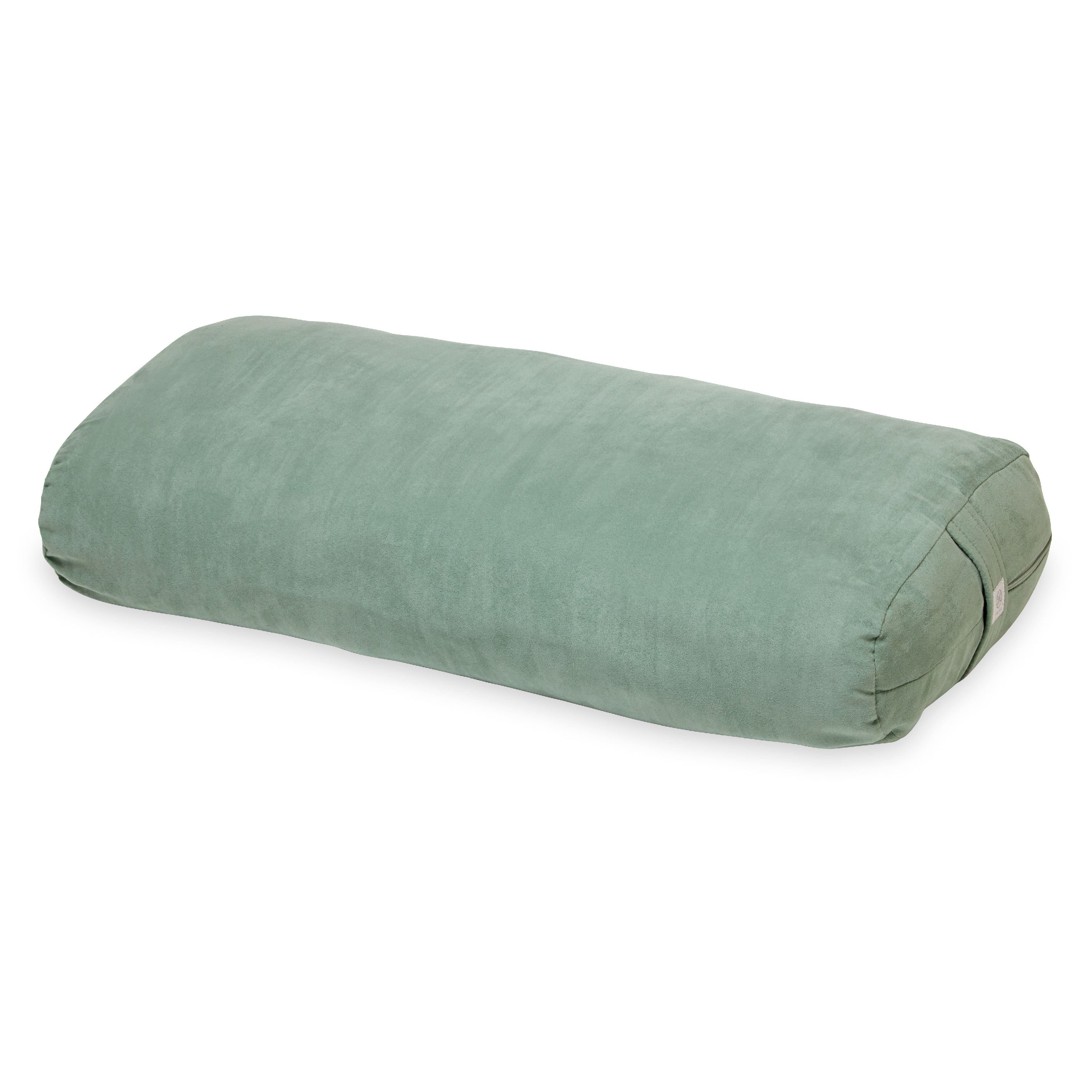 Gaiam Rectangular Bolster Sage front angle